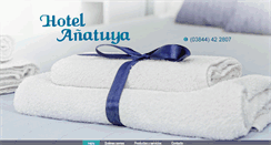 Desktop Screenshot of hotelanatuya.com